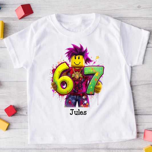 T-shirt pour enfant – 67 six seven #091
