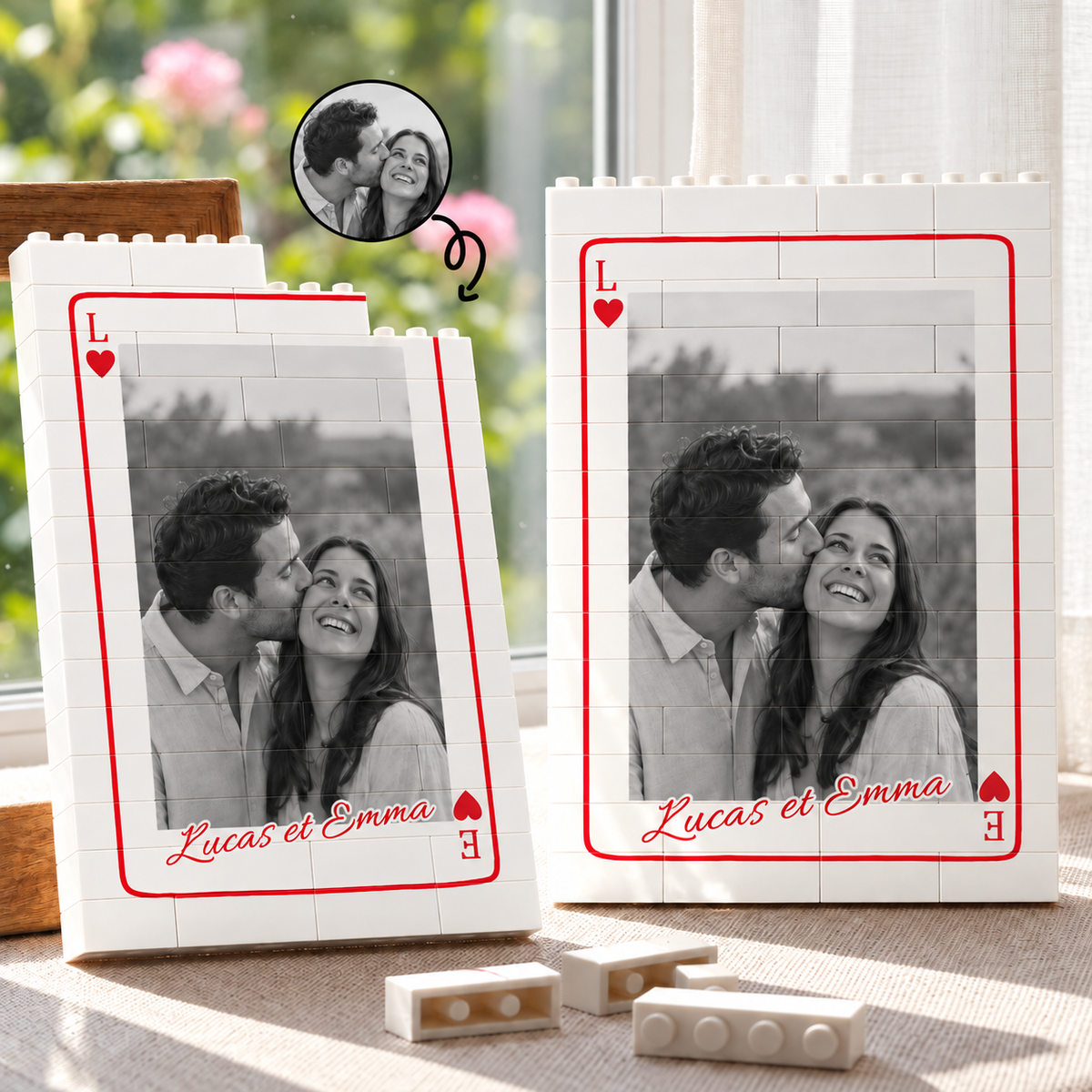 Blocs personnalisés avec photo - Cadeau pour la Saint-Valentin #90371 | Lucas et Emma | hero